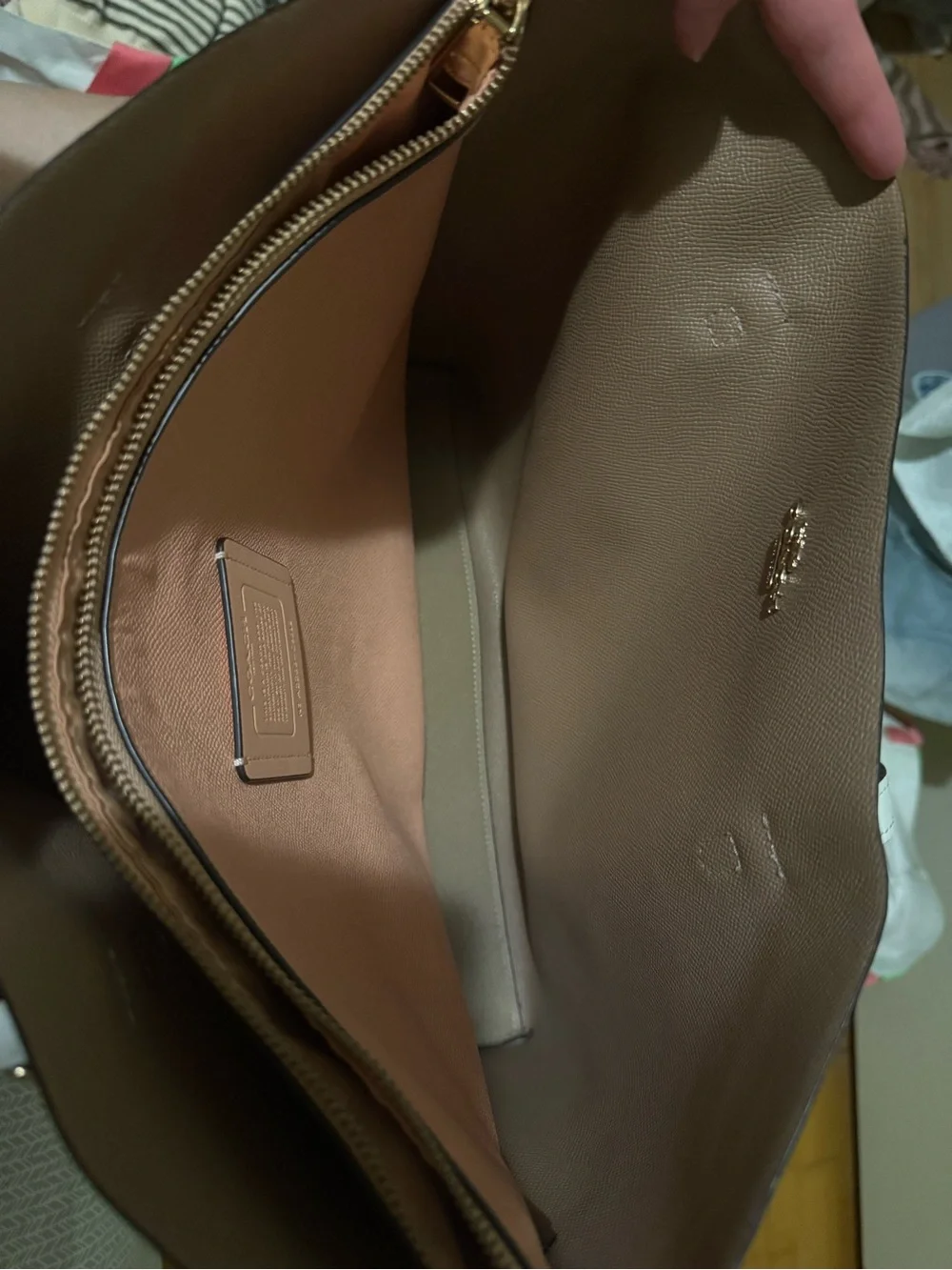 Coach tote white